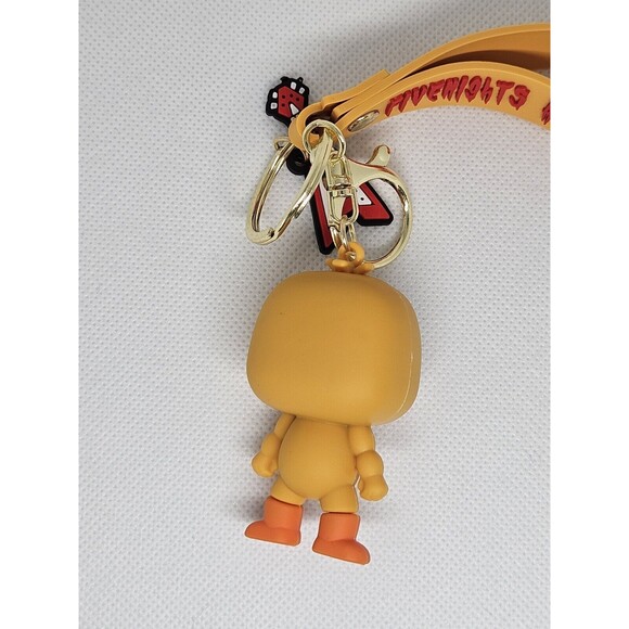 FNAF Chica And Guitar Keychain With Wrist Lanyard Five Nights At Freddys - Picture 3 of 4